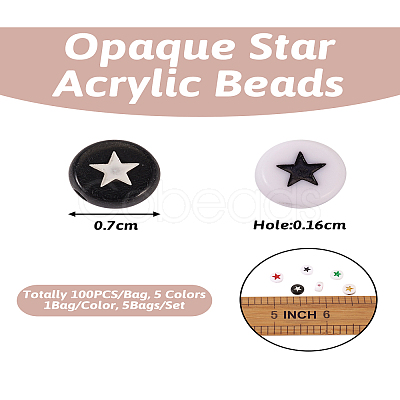 Opaque Acrylic Beads ACRC-TA0001-01-1