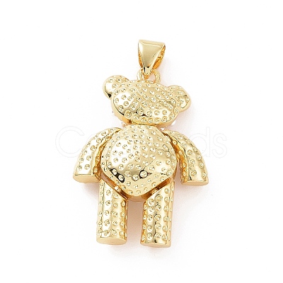 Brass Micro Pave Cubic Zirconia Pendants KK-G460-08G-1