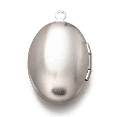 Non-Tarnish 316 Stainless Steel Locket Pendants STAS-O135-05P-1