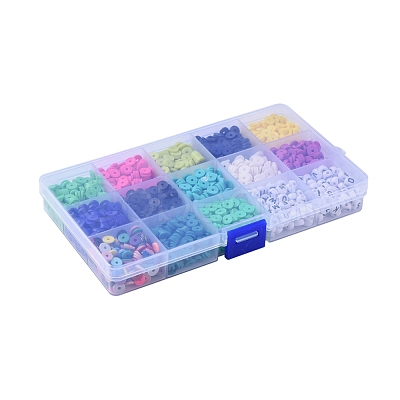 2470~2600 Pcs 13 Colors Heishi Beads Kits DIY-X0293-75-1