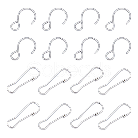 Unicraftale 304 Stainless Steel Quick Link Connectors & Hook and S Hook Clasps STAS-UN0015-01P-1