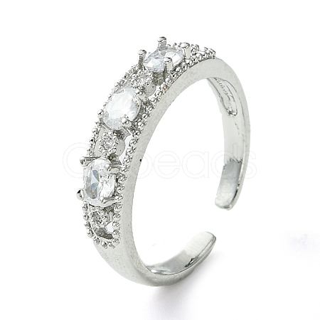 Bass Micro Pave Cubic Zirconia Ring RJEW-Z033-18P-1