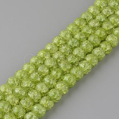 Synthetic Crackle Quartz Beads Strands GLAA-S134-10mm-18-1