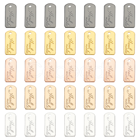 WADORN 50Pcs 5 Colors Alloy Charms FIND-WR0011-36-1