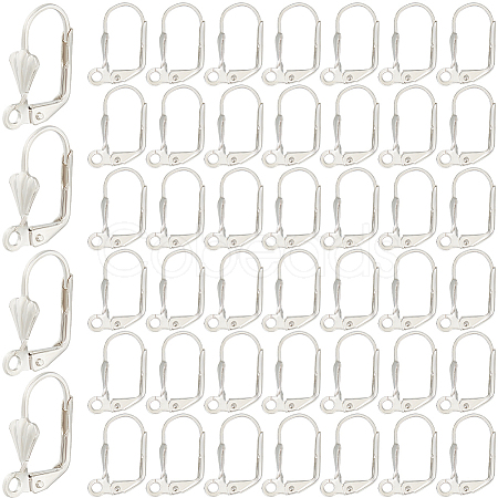 SOFPLATE 200Pcs Brass Leverback Earring Findings KK-SP0001-04P-1