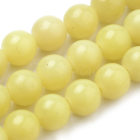 Natural Lemon Jade Beads Strands G-S259-46-4mm-1