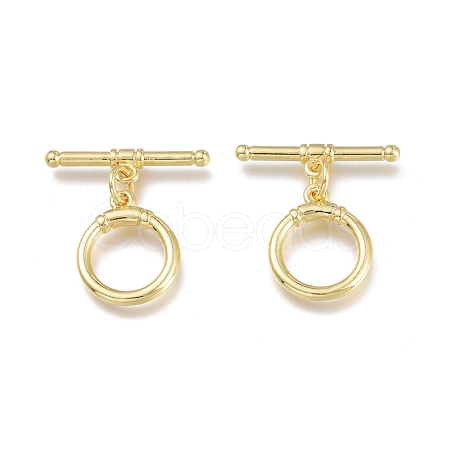 Brass Toggle Clasps KK-Q764-07G-1