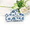 Rectangle with Evil Eye PVC Claw Hair Clips, Hair Accessories for Women & Girls, Blue, 79x47x38mm