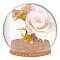 Round Glass Dome Cover, Decorative Display Case, Cloche Bell Jar Terrarium with Cork Base, Clear, 99x92mm