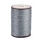 Flat Waxed Polyester Thread String, Micro Macrame Cord, for Leather Sewing Stitching, Dark Gray, 0.8~0.9x0.3mm, about 109.36 Yards(100m)/Roll