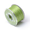 Special Coated Nylon Beading Threads for Seed Beads, Yellow Green, 0.1mm, about 50yards/roll