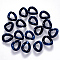 Acrylic Linking Rings, Quick Link Connectors, For Jewelry Curb Chains Making, Imitation Gemstone Style, Twist, Midnight Blue, 15.5x13.5x6mm, Inner Diameter: 9x6mm, about 1250pcs/500g