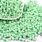 Opaque Acrylic Beads, cube, Pale Green, 4x4x4mm, Hole: 1.4mm