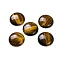 Natural Tiger Eye Cabochons, Flat Round, 27~28x6~8mm