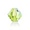 Preciosa&reg Crystal Beads, Czech Crystal, Bicone(451 69 302 Rondelle), Limecicle AB, 6mm