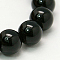 Natural Mashan Jade Round Beads Strands, Dyed, Black, 12mm, Hole: 1mm, about 34pcs/strand, 15.7 inch