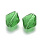 K9 Glass, Imitation Austrian Crystal Beads, Grade AAA, Faceted, Rhombus, Lime Green, 14~14.5x12x5~7mm, Hole: 0.9~1mm