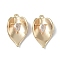 Brass Cubic Zirconia Pendants, Leaf, Real 18K Gold Plated, Clear, 20x12x4mm, Hole: 1.4mm