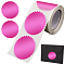 Paper Self-Adhesive Serrated Edge Awards Blank Stickers, for Embosser Stamp Sealing Blank Certificate Stickers, Magenta, 50x50mm, about 250pcs/roll