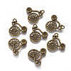 Tibetan Style Alloy Pendants TIBEP-0734-AB-LF-1