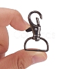 Zinc Alloy Swivel Lobster Claw Clasps PALLOY-YW0001-02B-5