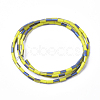 Electroplated Frosted Glass Bead Strands EGLA-G071-D08-3