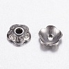 Tarnish Resistant 5-Petal 304 Stainless Steel Bead Cap X-STAS-N0005-01P-1