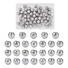 52Pcs 26 Style Electroplate Glass Alphabet Beads FIND-TA0001-99B-1