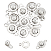 Unicraftale 10Pcs Brass Snap Clasps KK-UN0001-73-1