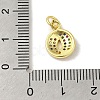 Brass Micro Pave Cubic Zirconia Charms KK-M283-25H-02-3