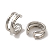 Rack Plating Brass Clip-on Earrings EJEW-R162-26P-01-2