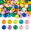 Pandahall 100Pcs 10 Colors Spray Painted Alloy Beads FIND-TA0003-08-9