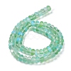 Frosted Transparent Glass Beads Strands FGLA-M002-01F-4