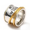 Rotatable Compass Pattern Alloy Finger Ring RJEW-F123-09AS-3