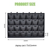 24-Slot Rectangle PU Leather Pendant Display Holder ODIS-WH0043-66-2