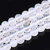 Natural White Agate Beads Strands G-T108-19-1