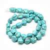 Synthetic Turquoise Beads Strands G-Q955-01-2
