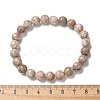 Natural Maifanite/Maifan Stone Bead Stretch Bracelets BJEW-K212-B-044-5