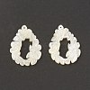 Natural White Shell Pendants SSHEL-T012-16-3