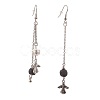 (Jewelry Parties Factory Sale)Synthetic Lava Rock Dangle Earrings EJEW-F184-06AS-1