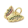 Real 18K Gold Plated Brass Pave Cubic Zirconia Pendants KK-M283-11E-02-2