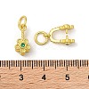 Brass Micro Pave Cubic Zirconia Peg Bails Pendants KK-K277-11MG-3