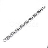 201 Stainless Steel Rope Chain Bracelet for Men Women BJEW-S057-68-2