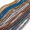 Electroplate Non-Magnetic Synthetic Hematite Beads Strands G-F585-A-4mm-1