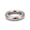 Non-Tarnish 304 Stainless Steel Spring Gate Rings STAS-M296-01P-C-2