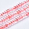 Cherry Quartz Glass Beads Strands G-S366-106-1