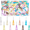 BENECREAT 160Pcs 10 Styles Plastic Fluid Precision Blunt Needle Dispense Tips TOOL-BC0001-15-1
