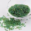Round Trans. Colors Rainbow Glass Seed Beads X-SEED-A007-2mm-167-1