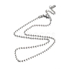 Non-Tarnish 304 Stainless Steel Ball Chain Necklace NJEW-D045-03P-1