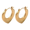 Heart 201 Stainless Steel Half Hoop Earrings for Women EJEW-G385-12G-1